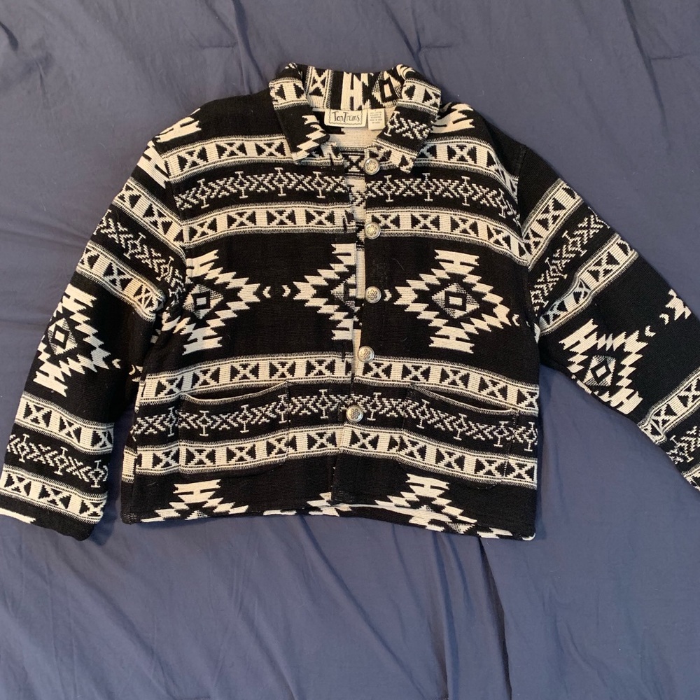 Large Tantrums black and white jacket